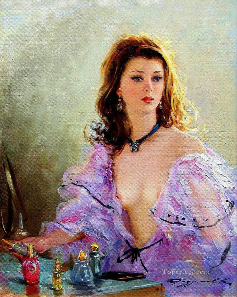 Pretty Lady KR 003 Impresionista Pintura al óleo